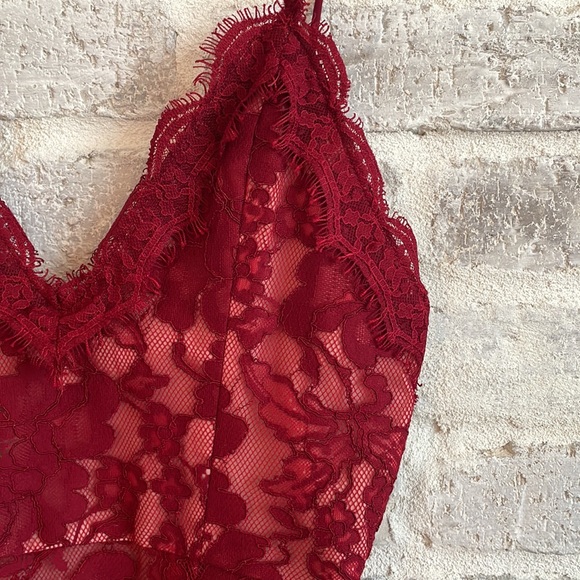 Red Lace NBD mini dress - Picture 2 of 5